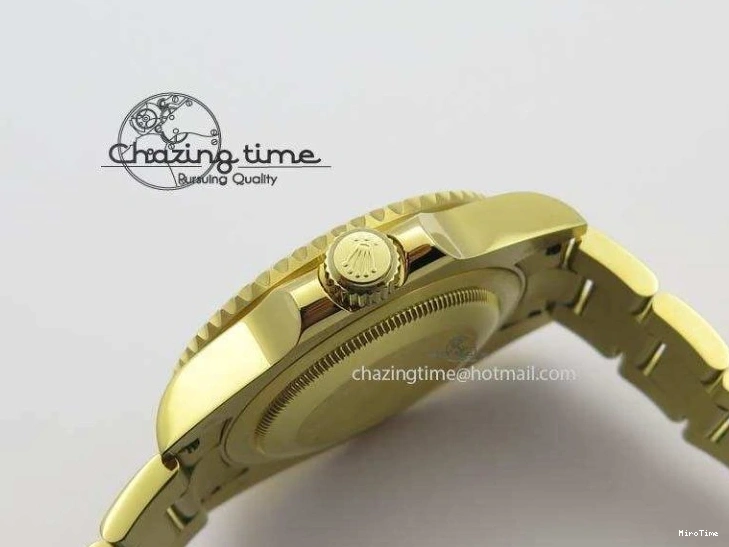 MiroTime 0216 SportInspired GMT-Master II 116718LN YG Bp-Maker Green Dial Ceramic Bezel On YG Bracelet A 3777